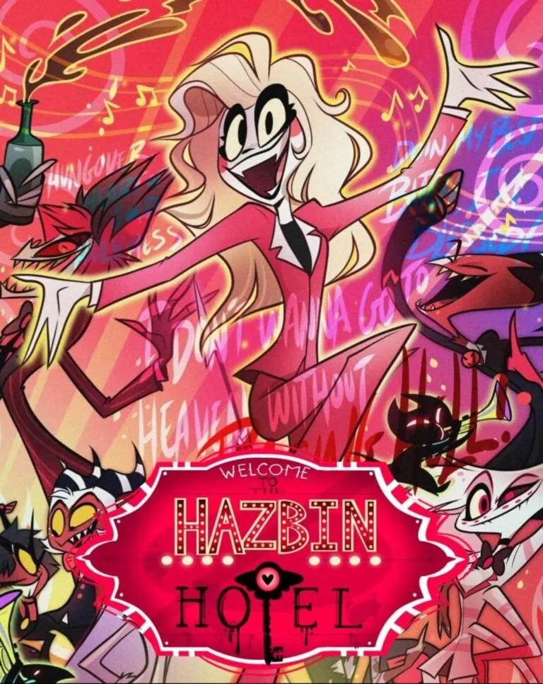 Вертикальный постер первого сезона мультсериала Отель Хазбин